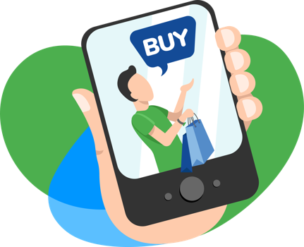 Person buying a 1300 phone number on their mobile