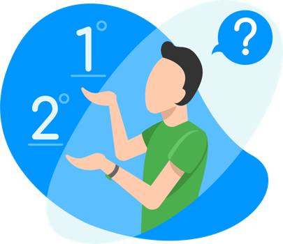 Person comparing different 1800 phone numbers